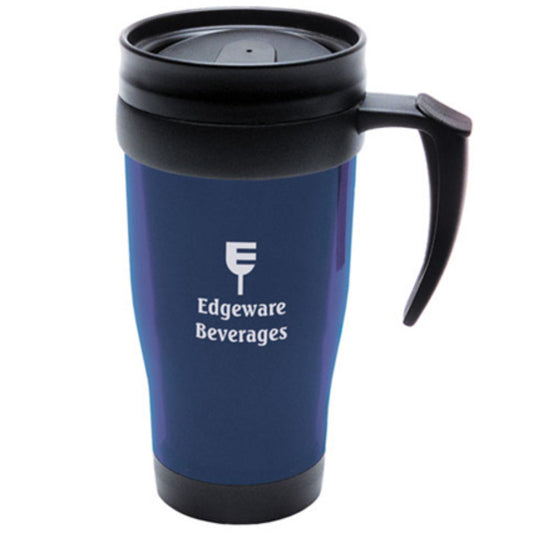 Plastic Travel Mug Blue