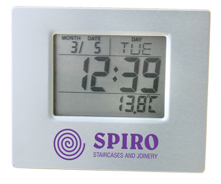 Desktop Clock with Thermometer