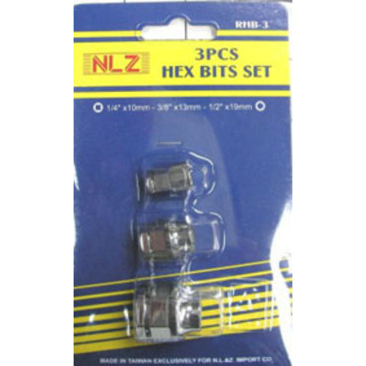 3pc Hex Bit Set