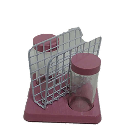 Salt & Pepper Shakers with Napkin Holder