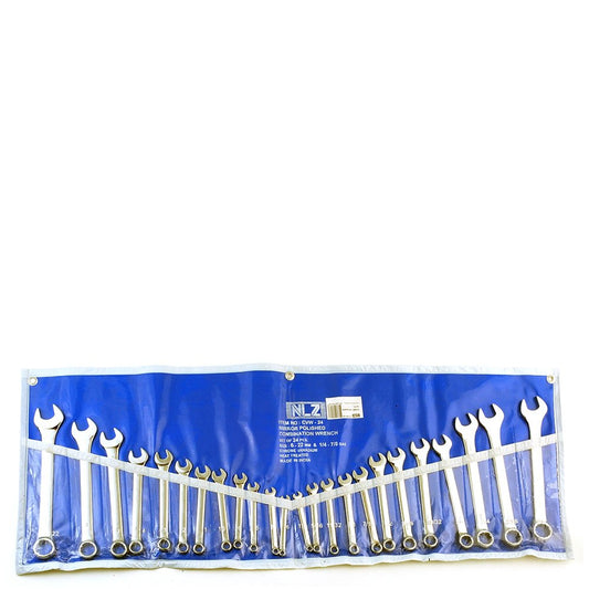 24pc Combination Ring & Open End Wrench Set