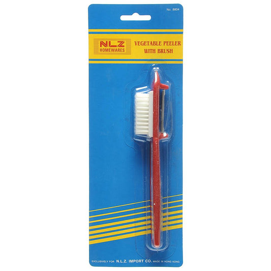 Plastic Vegetable Peeler with Brush