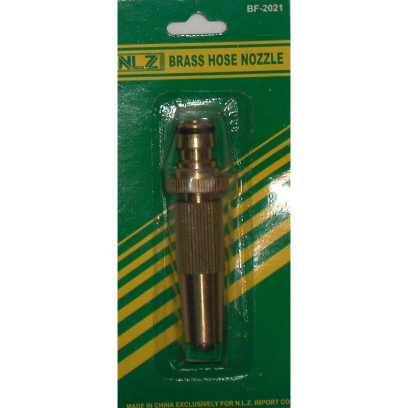 Brass 4" Snap-In Hose Nozzle