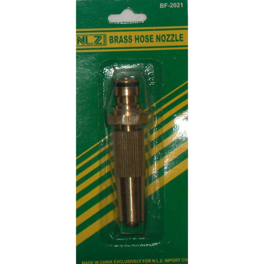 Brass 4" Snap-In Hose Nozzle