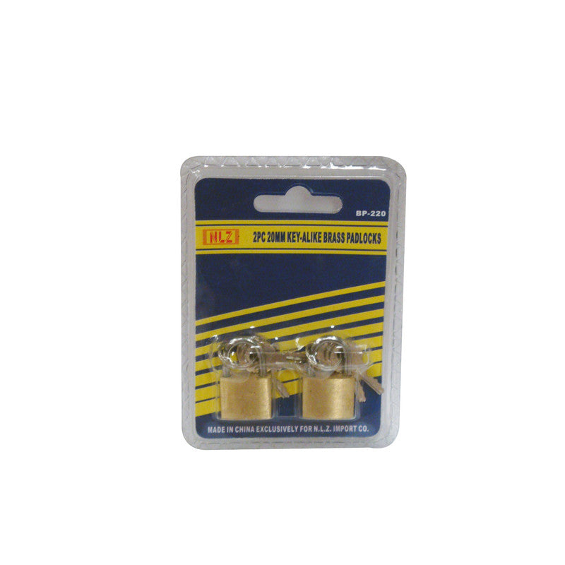 2pc 20mm Brass Padlocks
