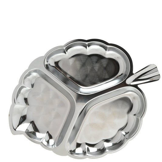 Chrome Plated Leaf Dish