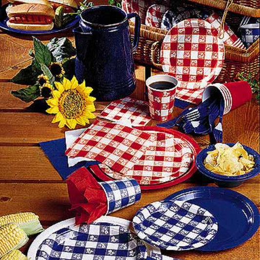 Red Gingham - 7" Plate