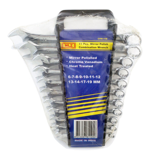 11pc Cr-V Heavy Duty Comb Wrenches Metric