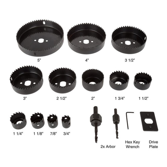 16pc Adjustable Hole