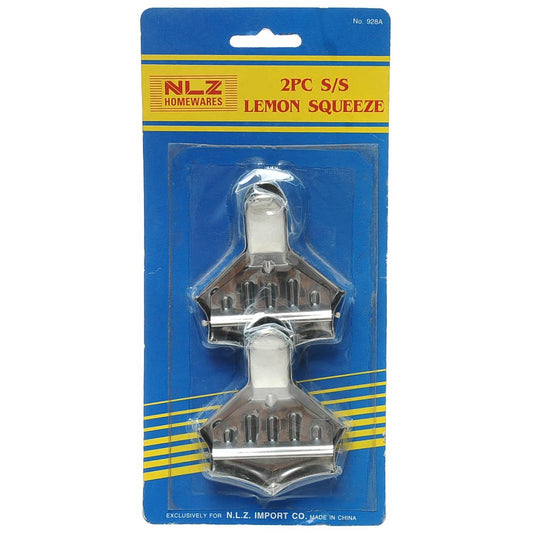 2pc Stainless Steel Lemon Press Set