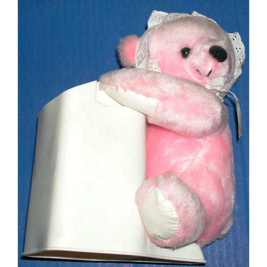 Girl Bear with White Vase