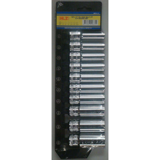 11pc 1/4"Drive Deep Multi-Fit Sockets