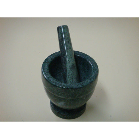 Green Marble Mortar & Pestle