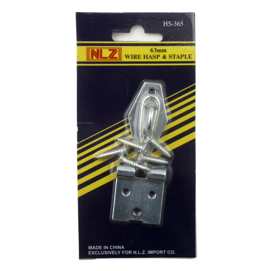 63mm Wire Hasp and Staple