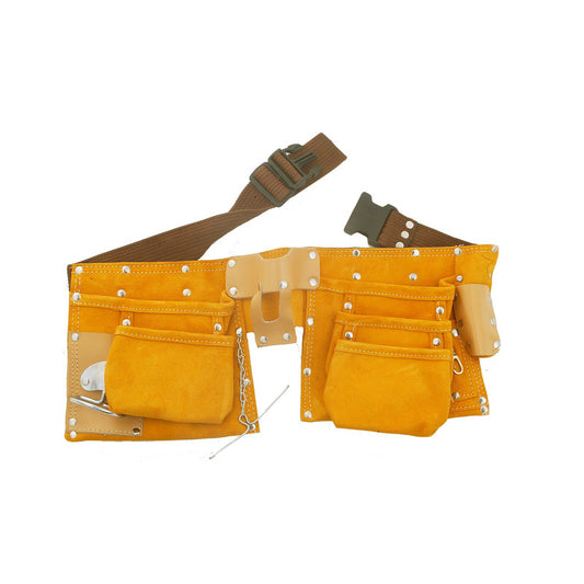 10 Pocket Leather Nail & Tool Pouch