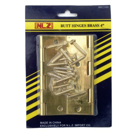 50mm Brass Hinge with Screws