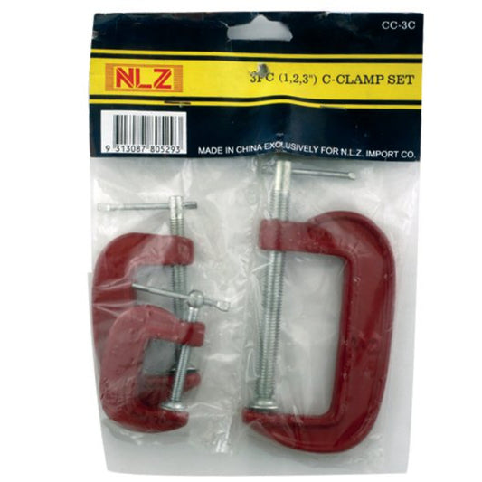 3pc C-Clamps (25,50,75mm)