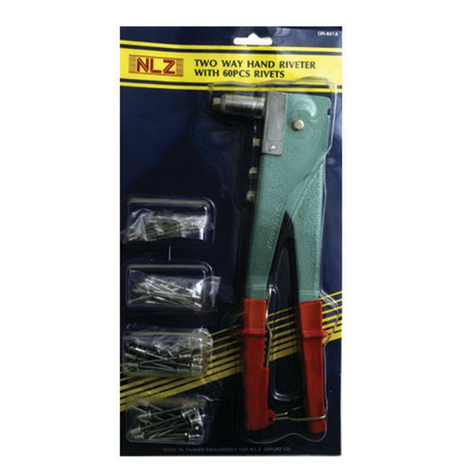 Two Way Hand Riveter with 60 Rivets