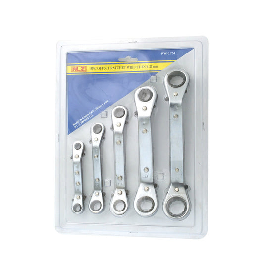 5pc Ratchet Offset Wrenches Metric