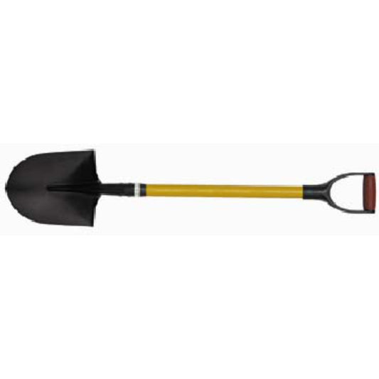 Round Point Shovel - Fiberglass D Handle
